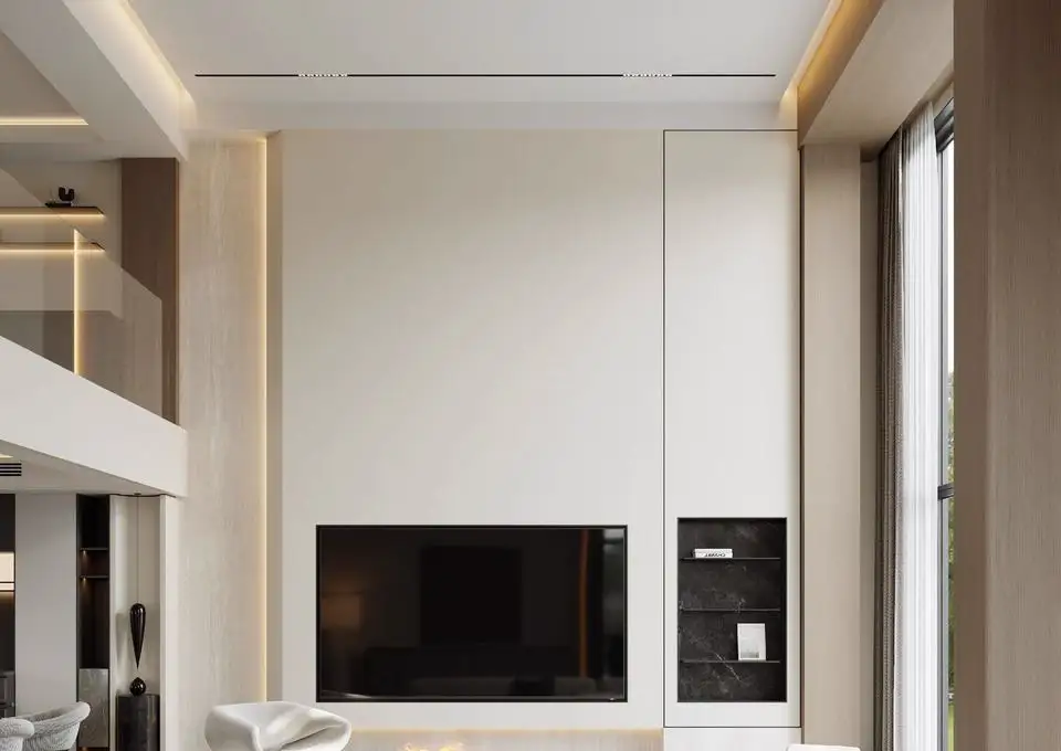 Double-height Villa Rendering 02 3D interior rendering