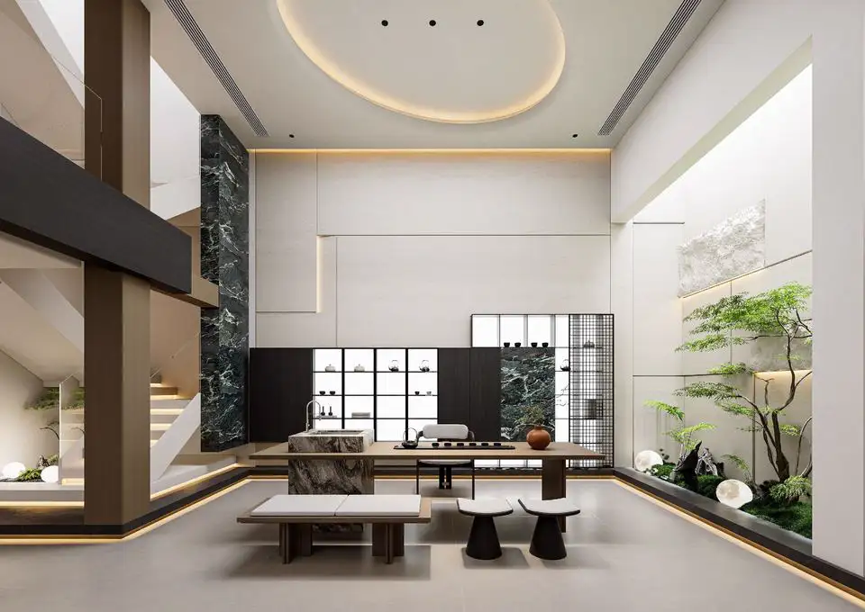 Italian Minimal Interior Rendering 01 3D interior rendering