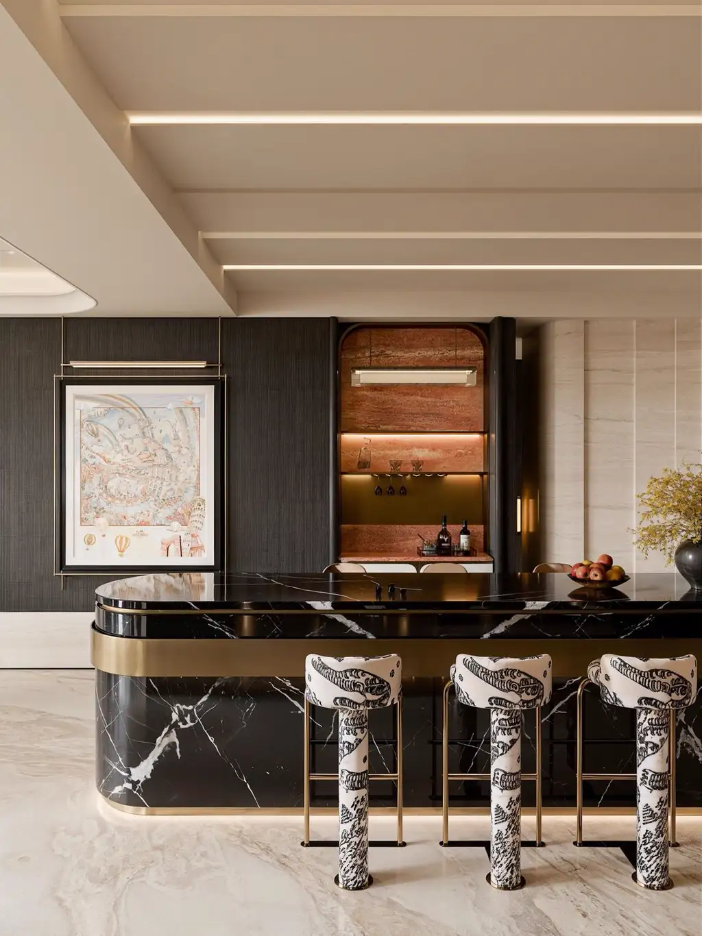 Light Luxury Interior Rendering 02, interior view 5
