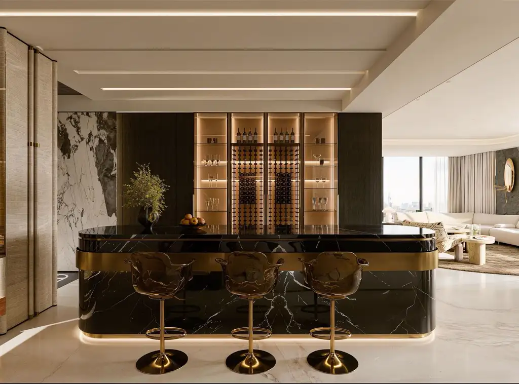 Light Luxury Interior Rendering 02, interior view 7