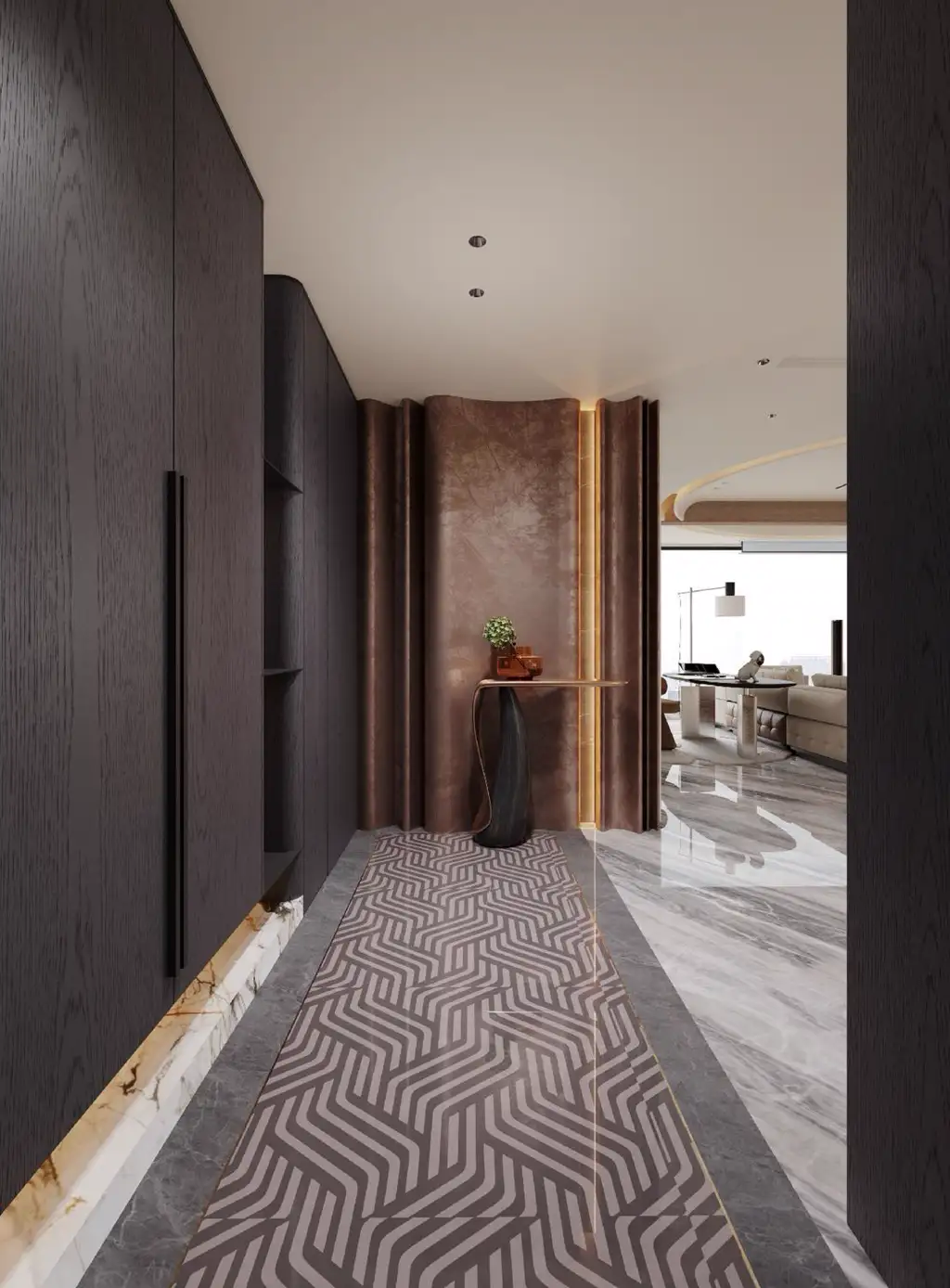 Light Luxury Interior Rendering 04, interior view 1