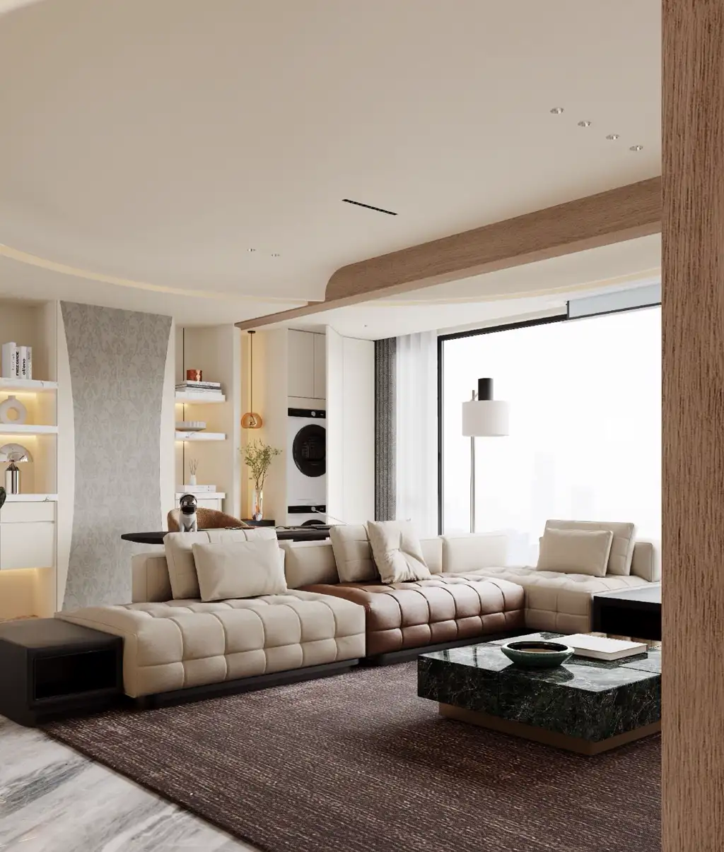 Light Luxury Interior Rendering 04, interior view 2