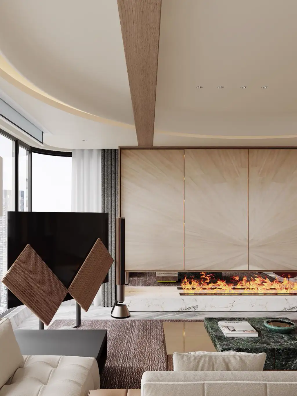 Light Luxury Interior Rendering 04, interior view 7