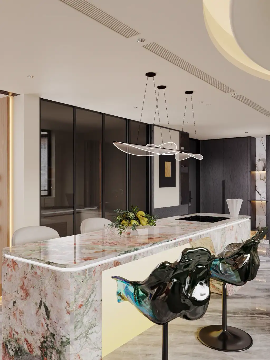 Light Luxury Interior Rendering 04, interior view 10