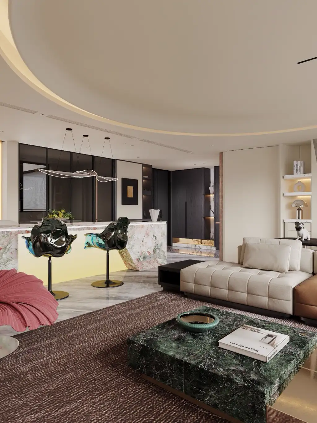 Light Luxury Interior Rendering 04, interior view 11