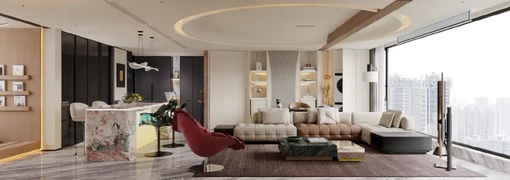 Light Luxury Interior Rendering 04, interior view 18