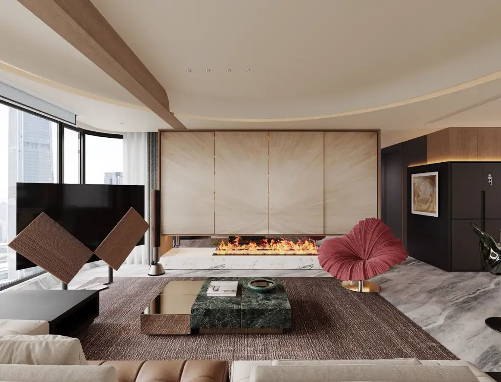 Light Luxury Interior Rendering 04, interior view 20