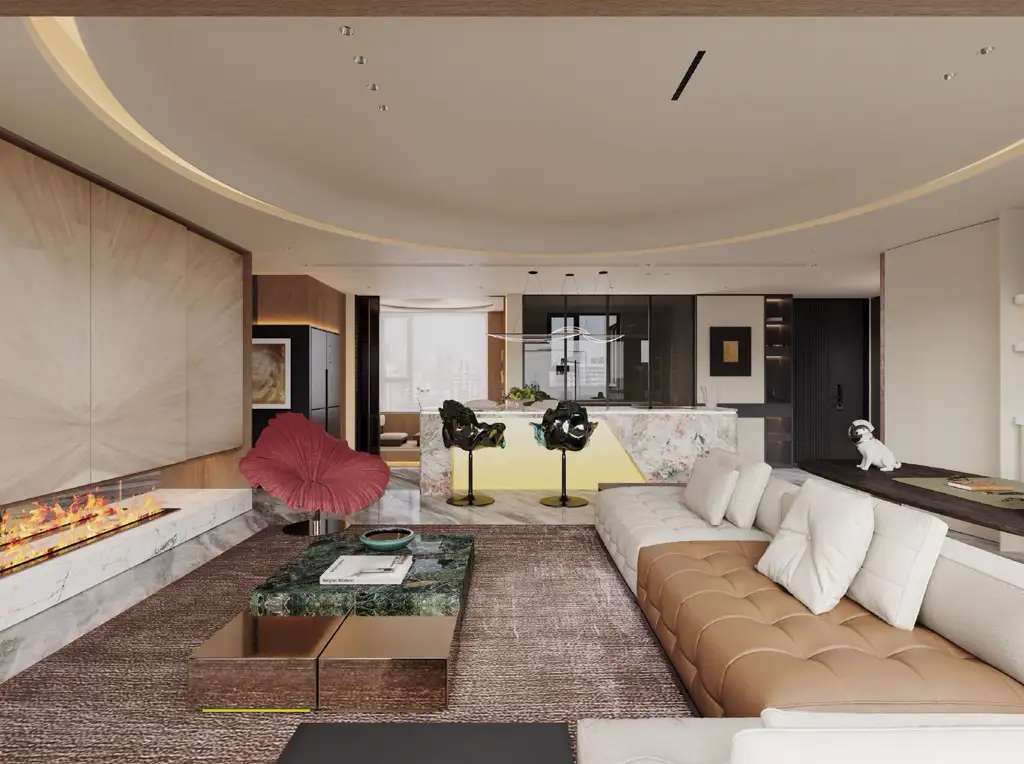 Light Luxury Interior Rendering 04, interior view 21