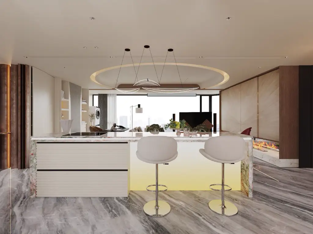 Light Luxury Interior Rendering 04, interior view 22