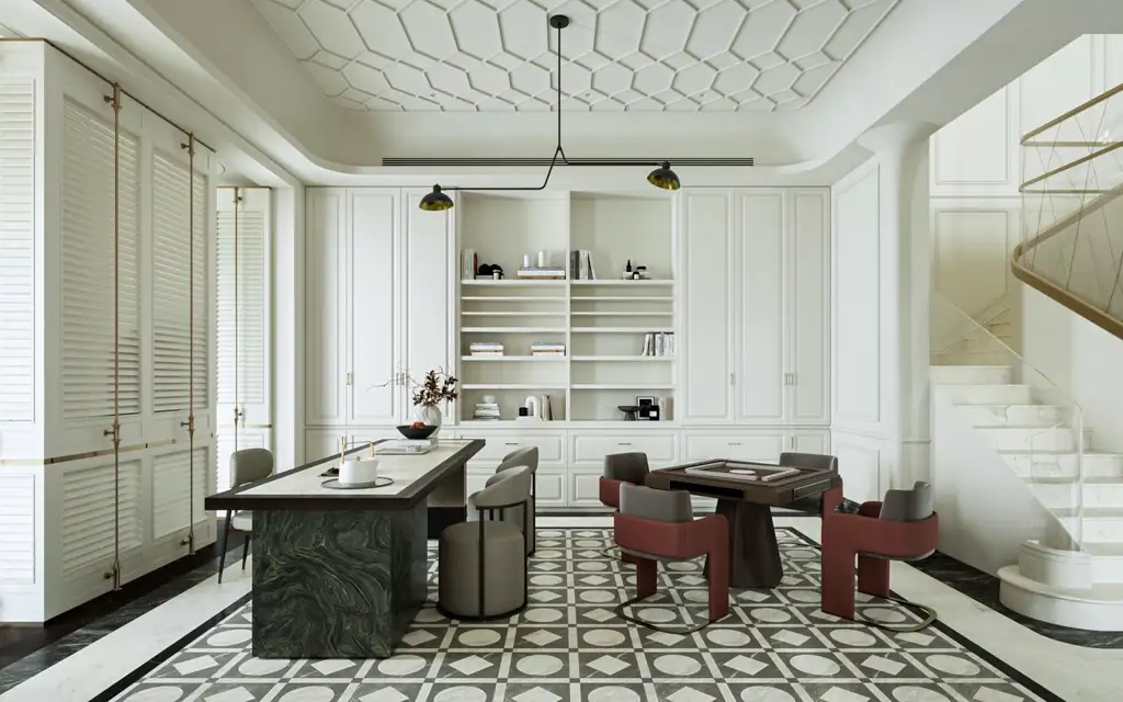 Light Luxury Full-home Rendering 01, interior view 5