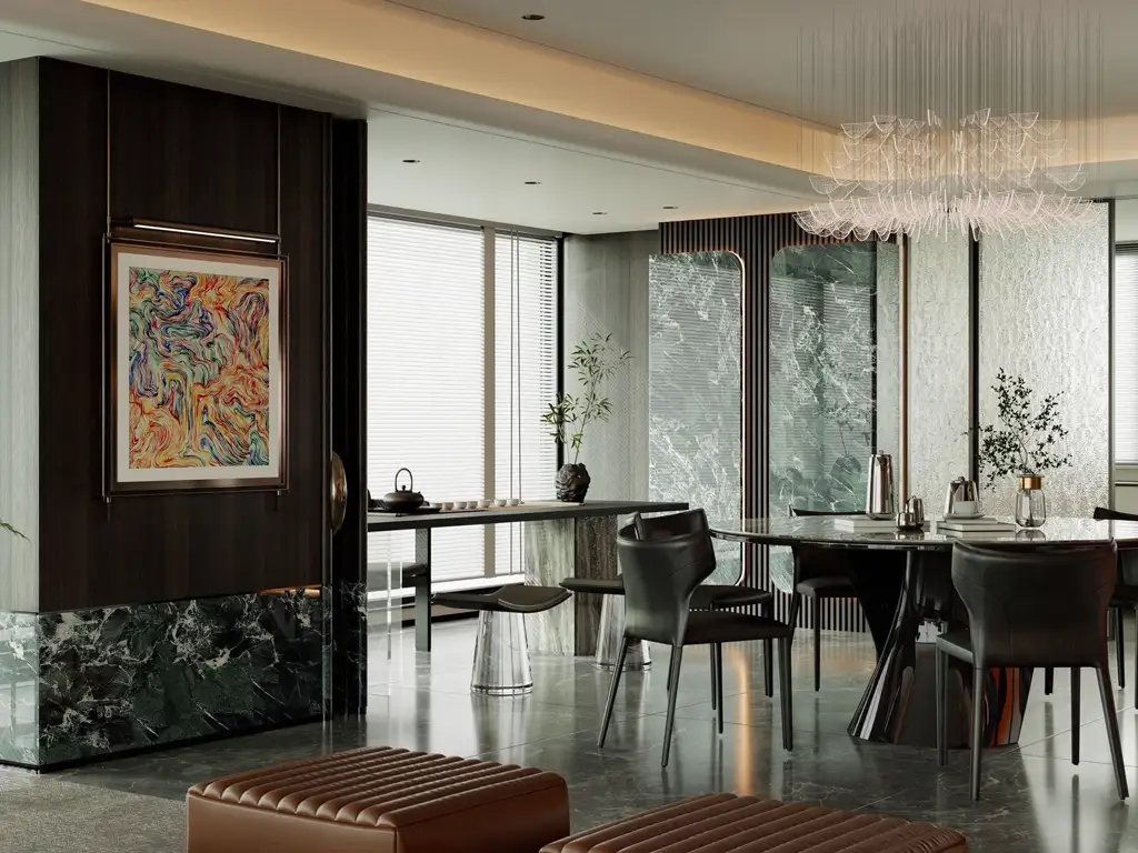 Warm Residential Rendering 03, interior view 1