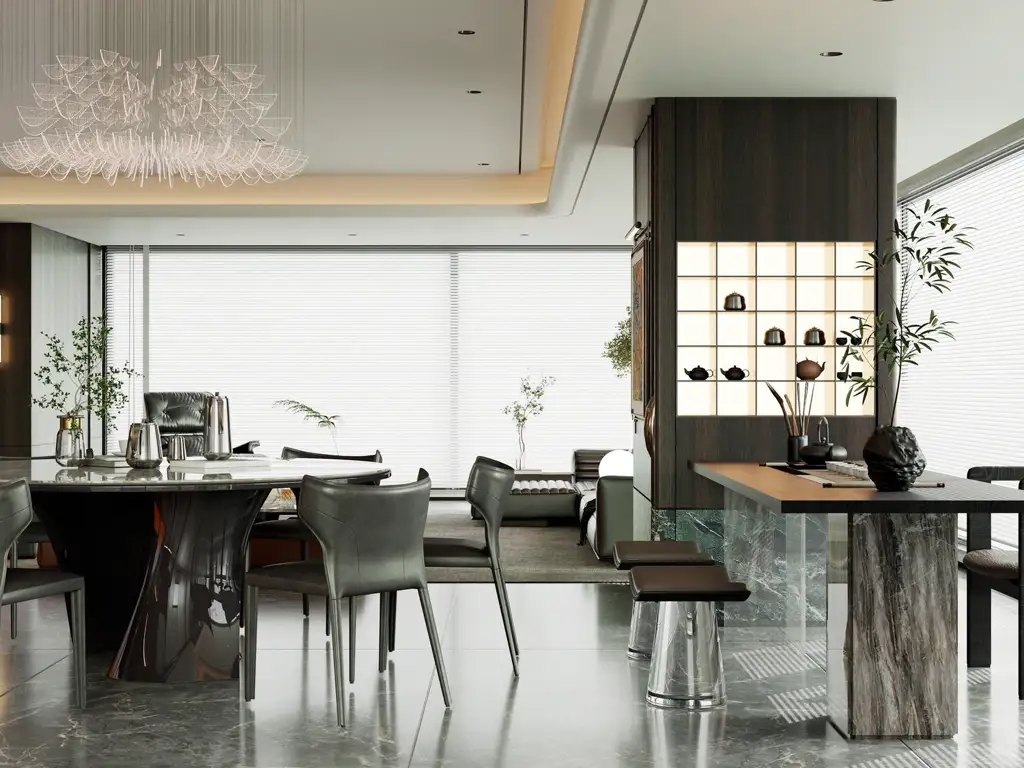 Warm Residential Rendering 03, interior view 3