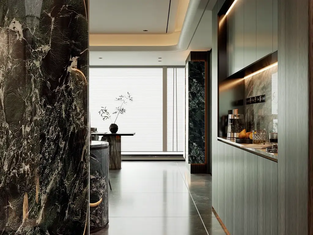 Warm Residential Rendering 03, interior view 4