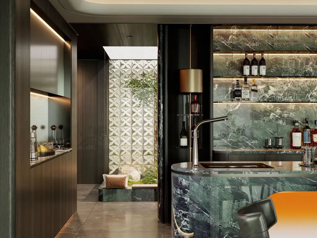 Warm Residential Rendering 03, interior view 5