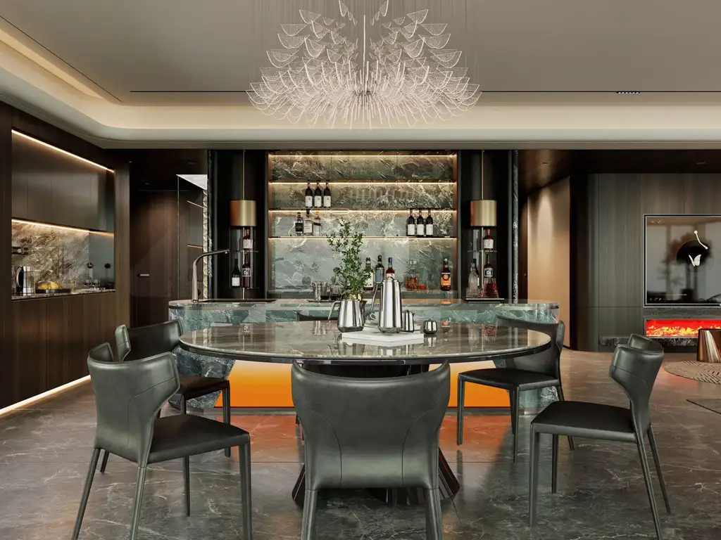 Warm Residential Rendering 03, interior view 6