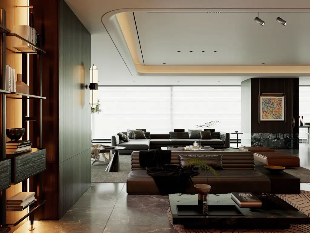 Warm Residential Rendering 03, interior view 7