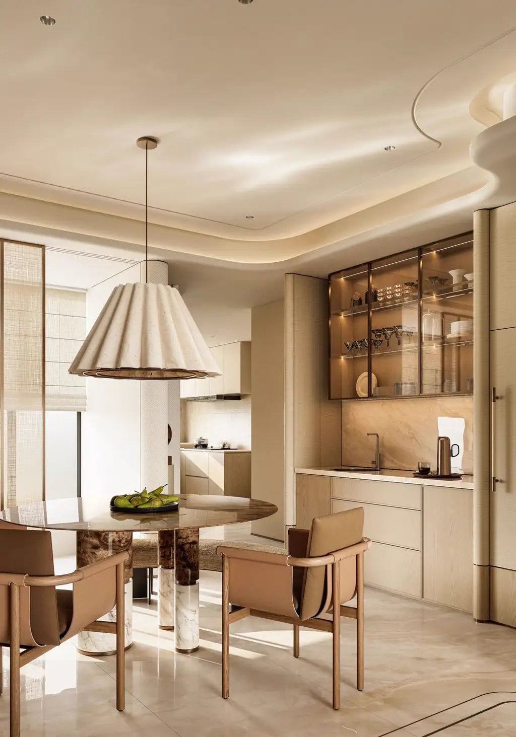 Warm Residential Rendering 04, interior view 3