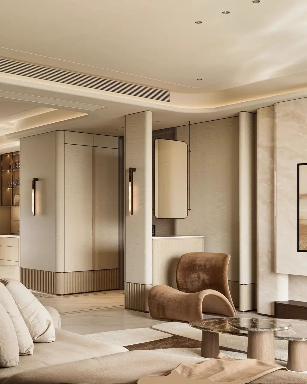 Warm Residential Rendering 04, interior view 6