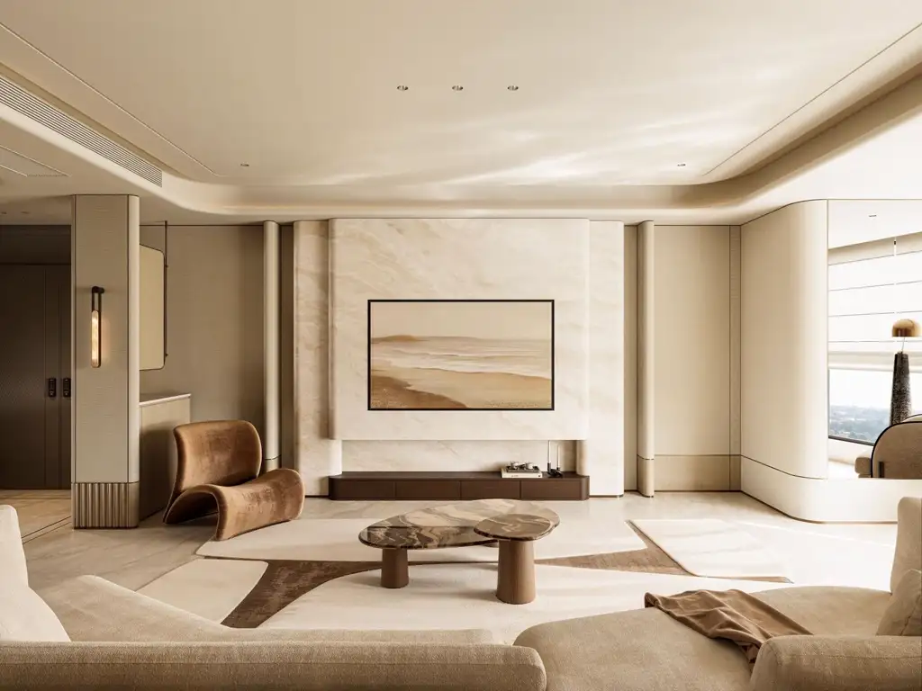 Warm Residential Rendering 04, interior view 10