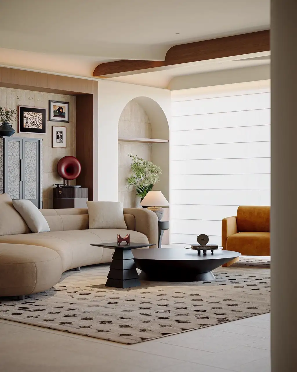 Warm Residential Rendering 05, interior view 1