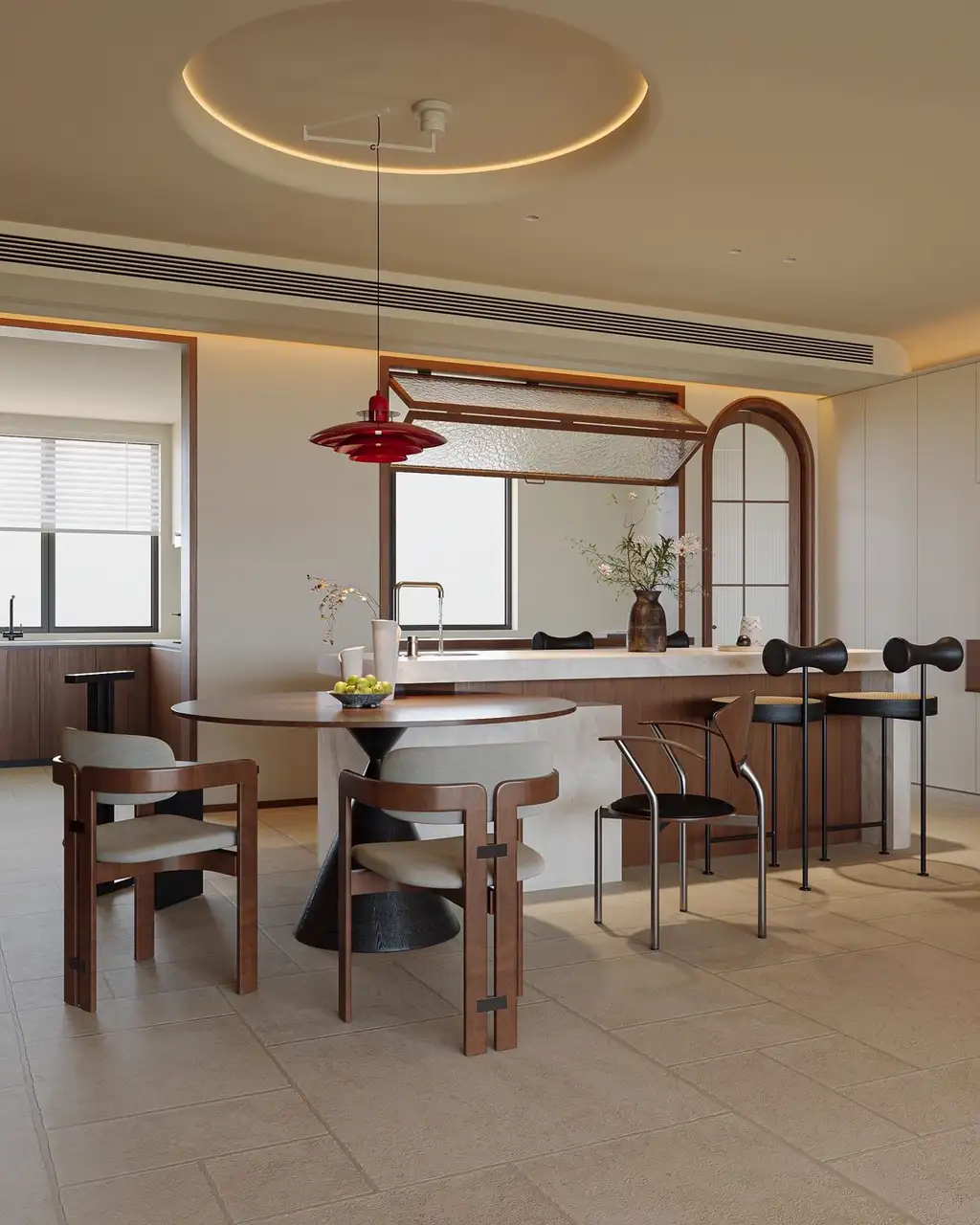 Warm Residential Rendering 05, interior view 2