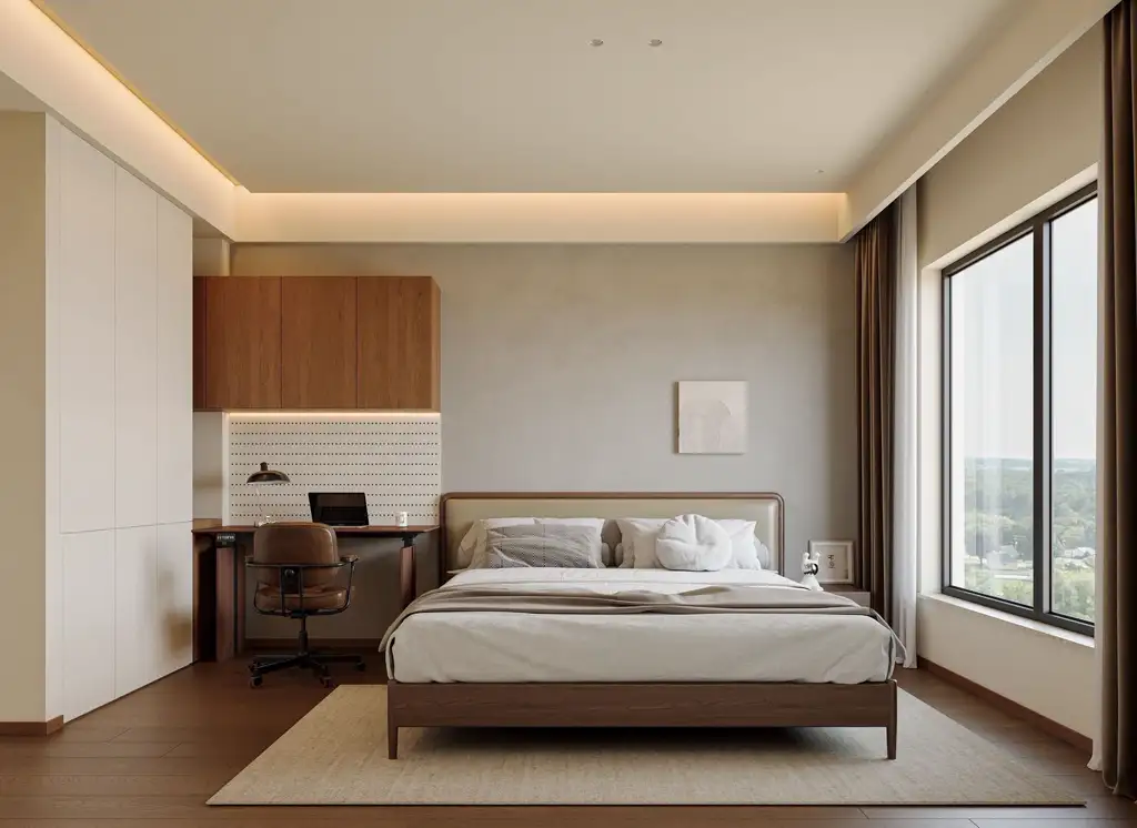Warm Residential Rendering 05, interior view 9