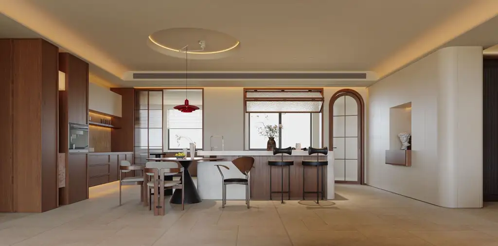 Warm Residential Rendering 05, interior view 12