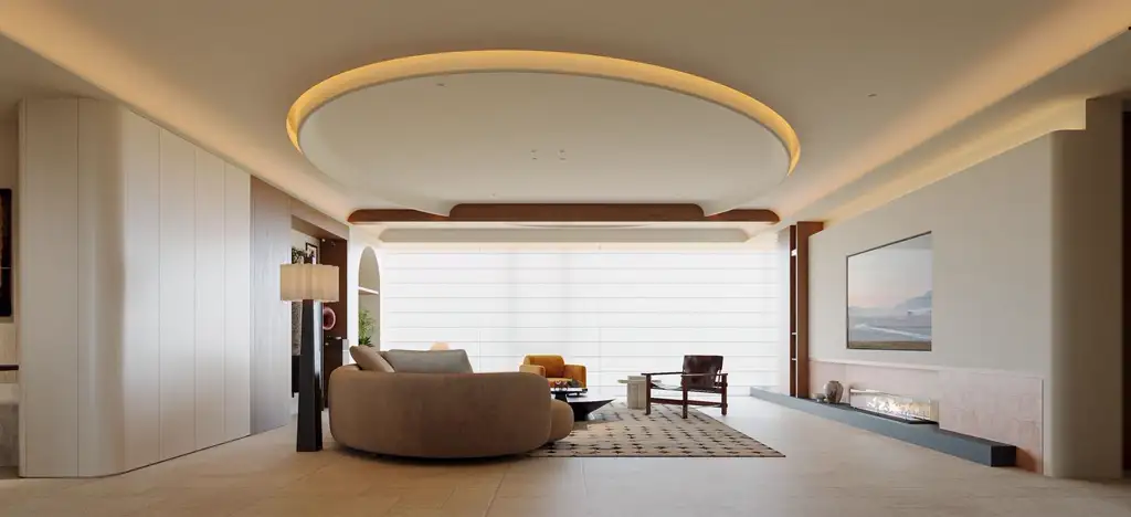 Warm Residential Rendering 05, interior view 13