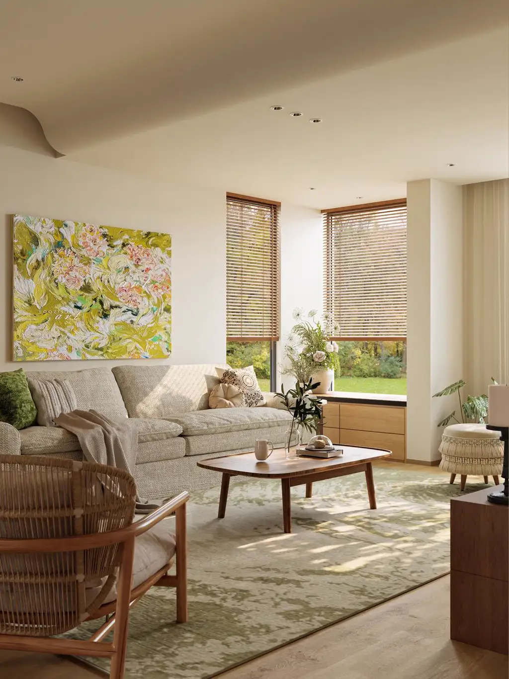 Warm Residential Rendering 09, interior view 1