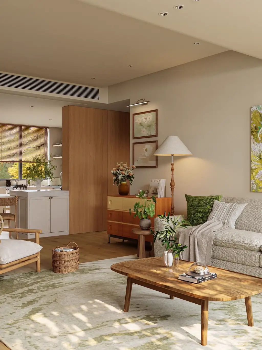 Warm Residential Rendering 09, interior view 5