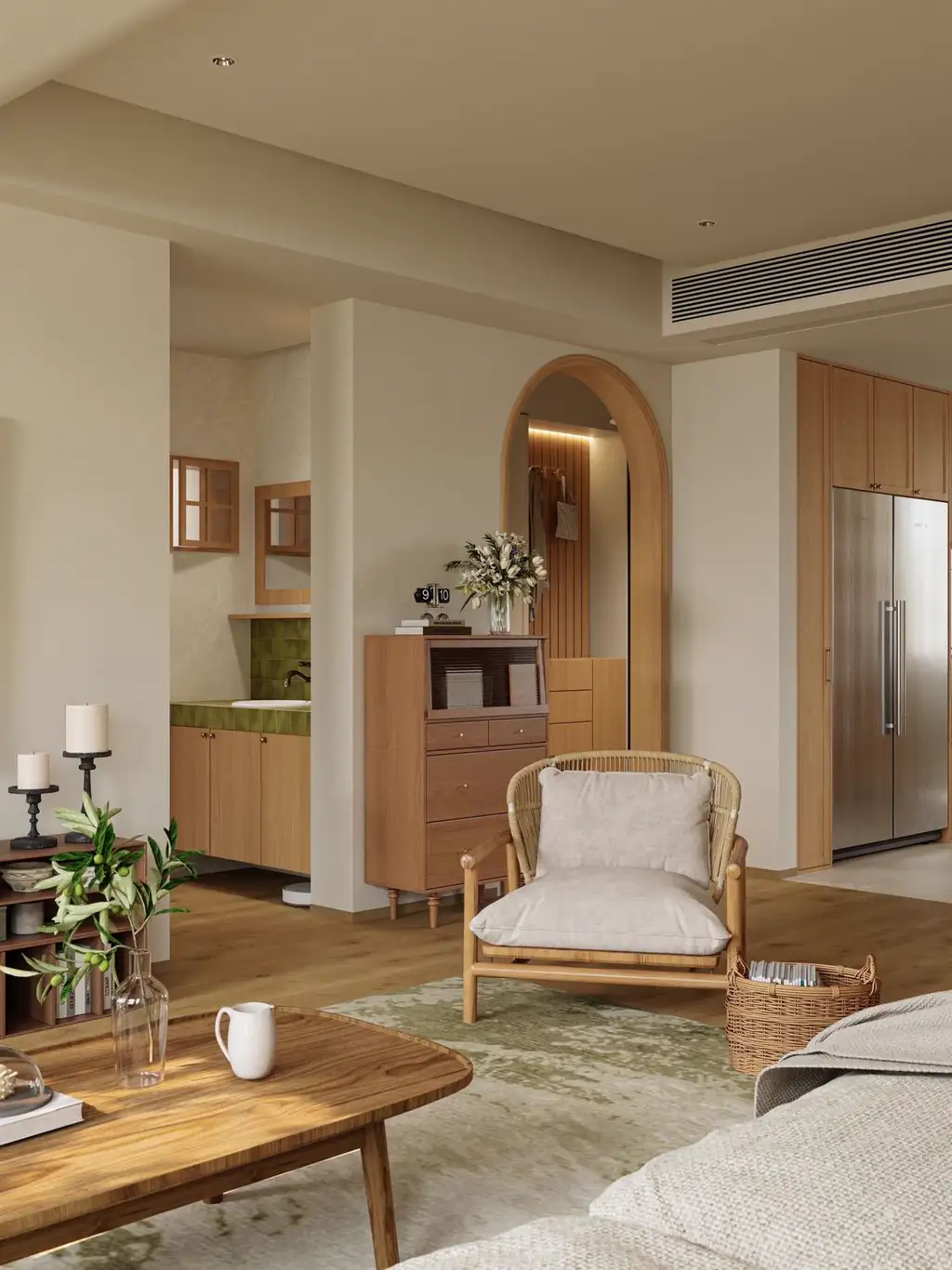 Warm Residential Rendering 09, interior view 6
