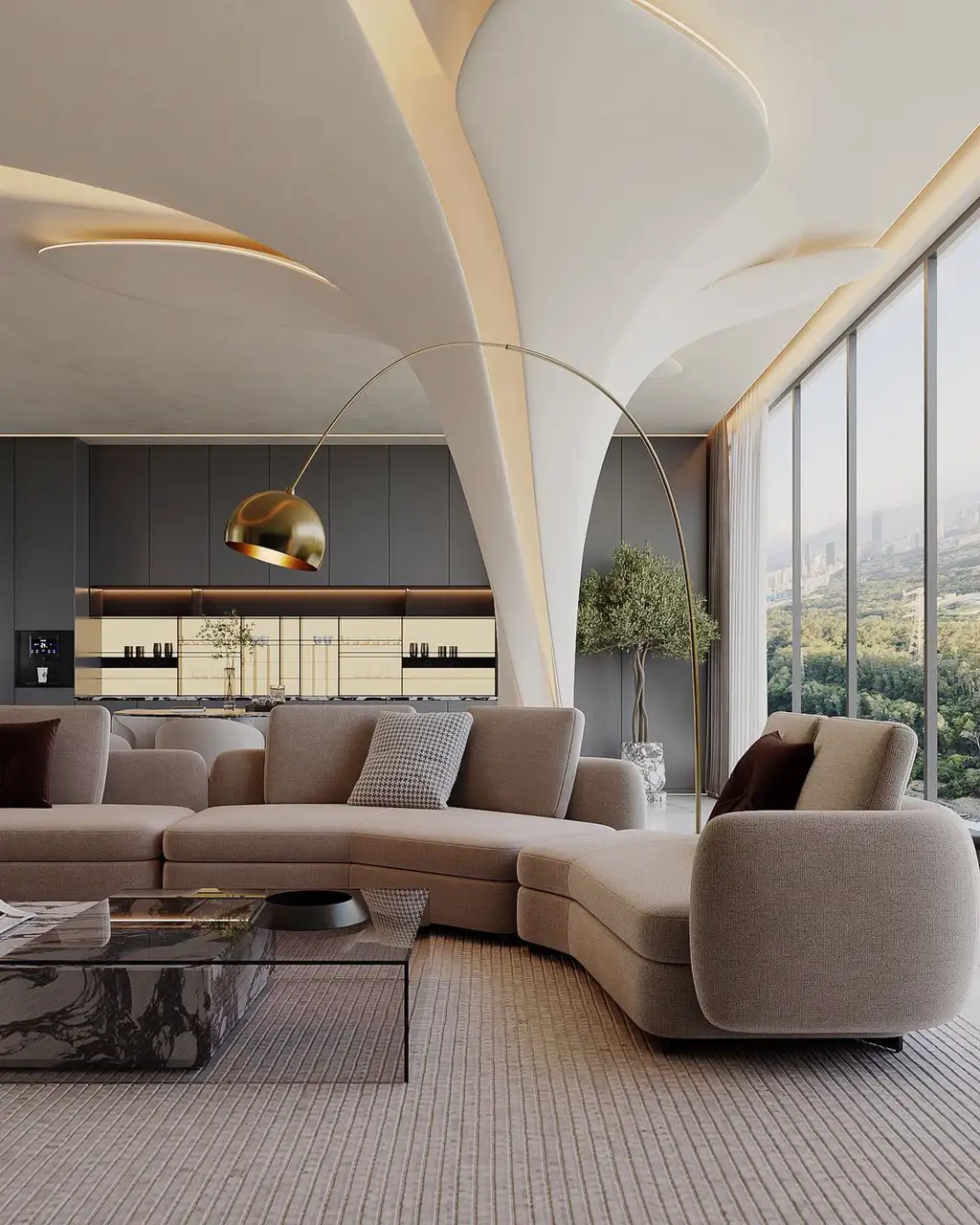 Light Luxury Interior Rendering 05, interior view 3