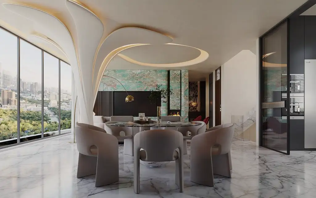 Light Luxury Interior Rendering 05, interior view 6