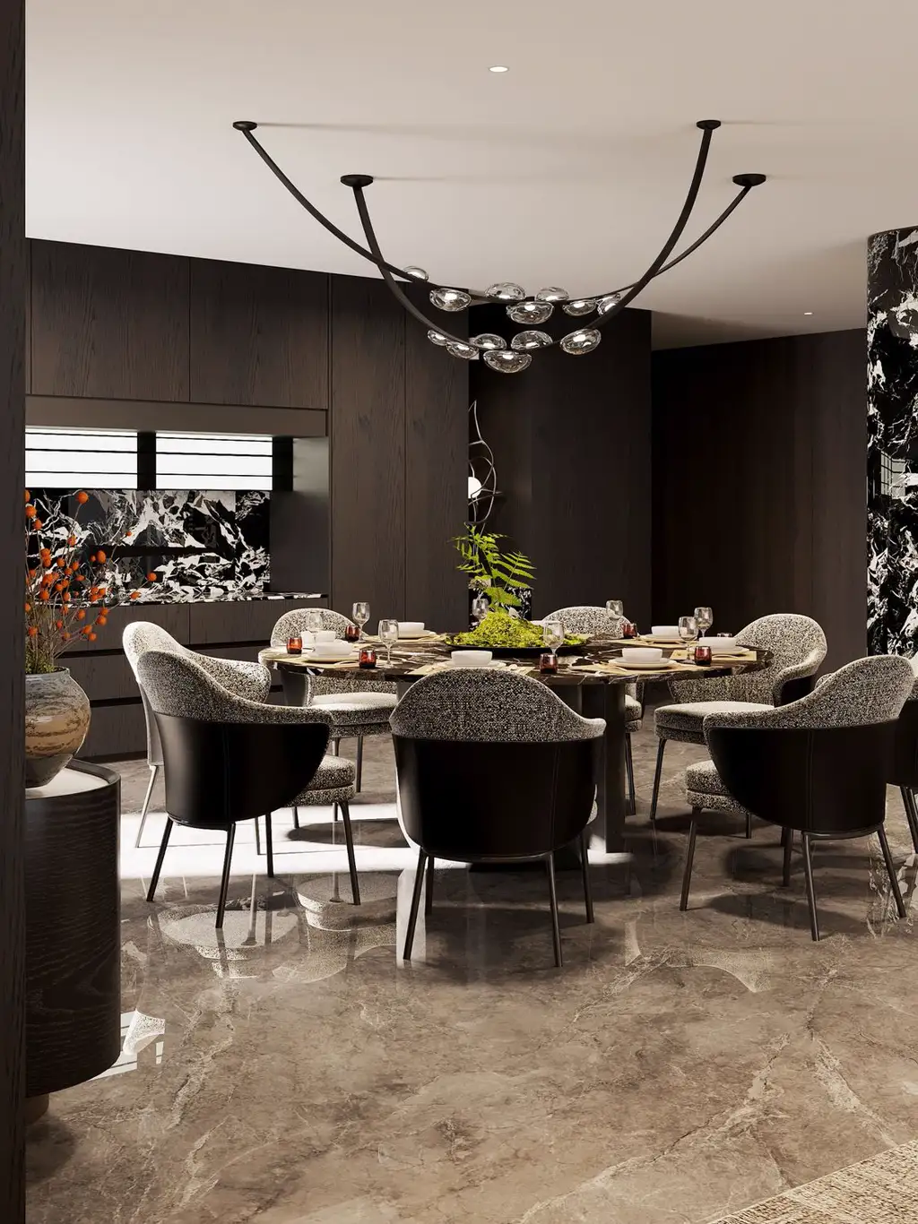 Light Luxury Interior Rendering 06, interior view 3