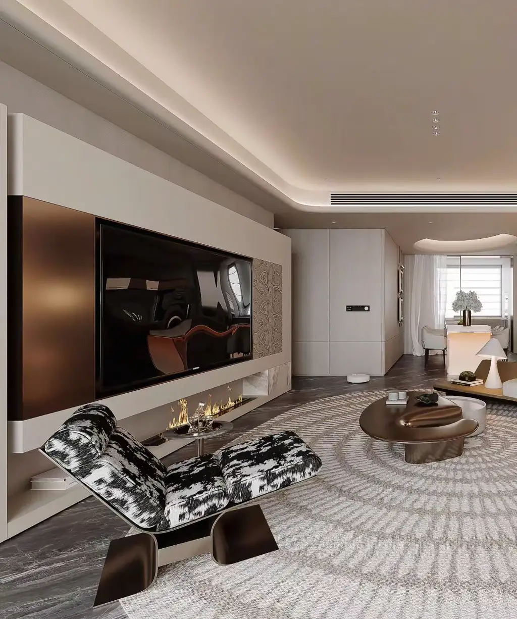 Light Luxury Interior Rendering 08, interior view 2