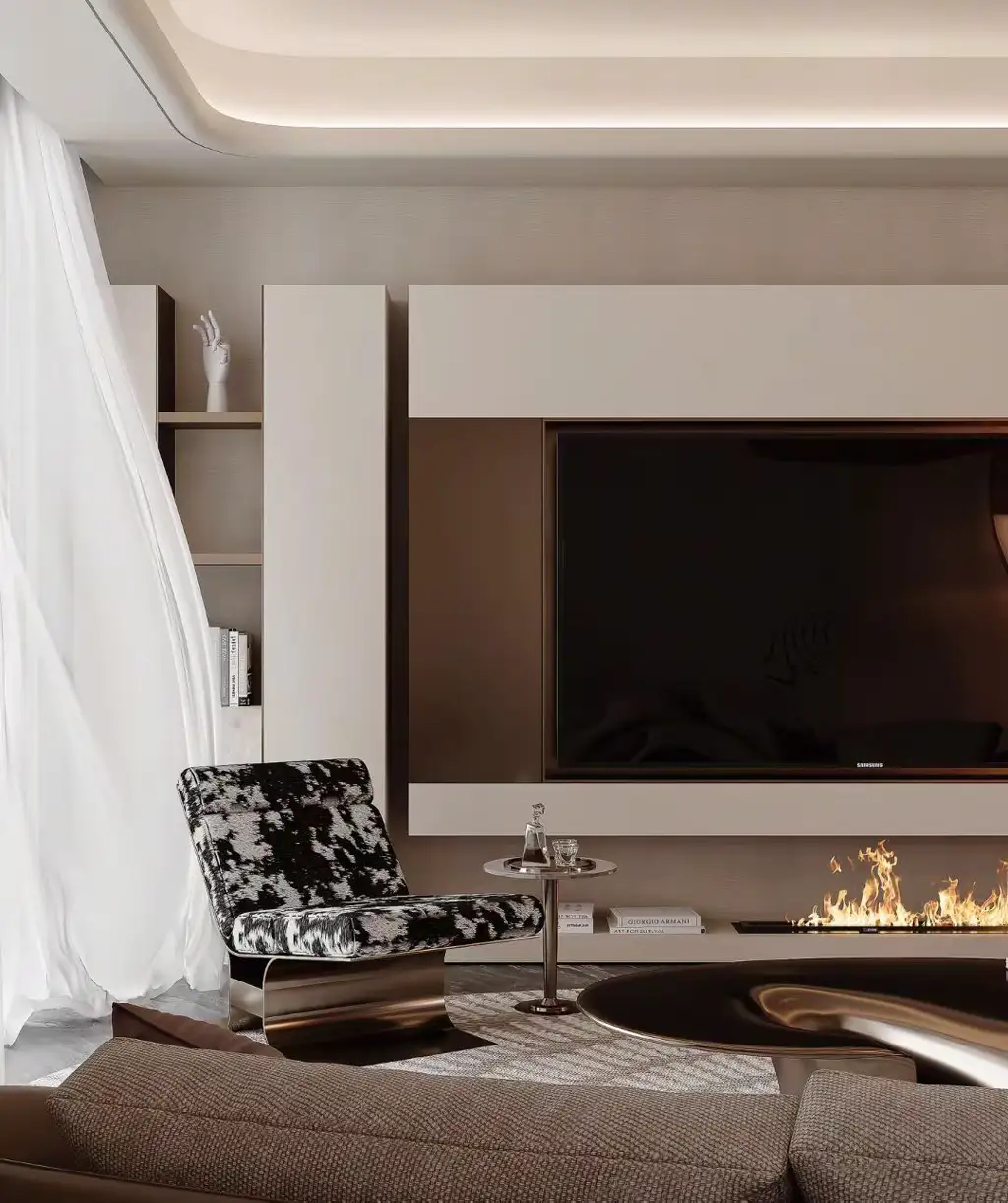 Light Luxury Interior Rendering 08, interior view 3