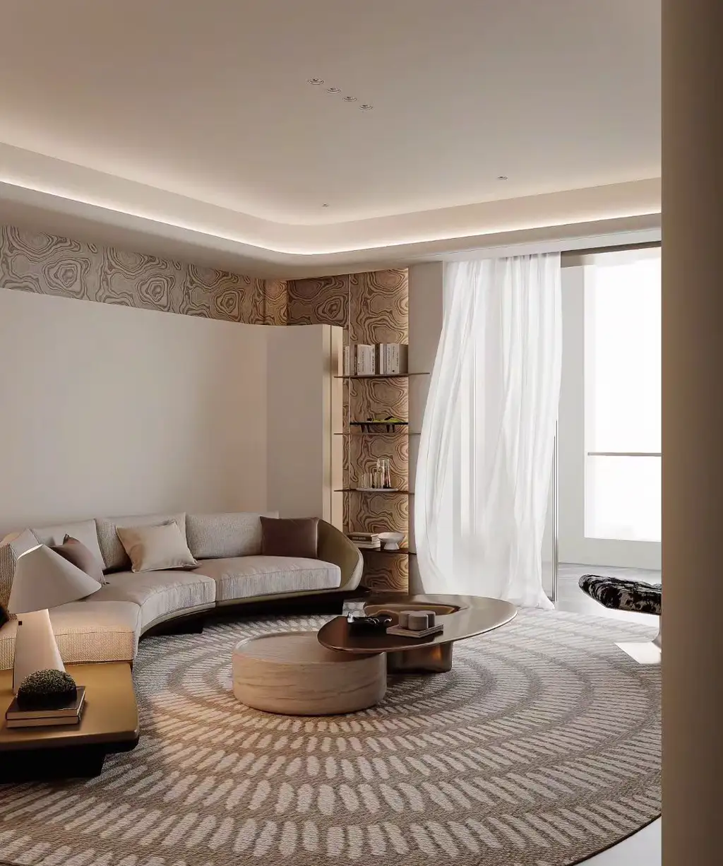 Light Luxury Interior Rendering 08, interior view 7