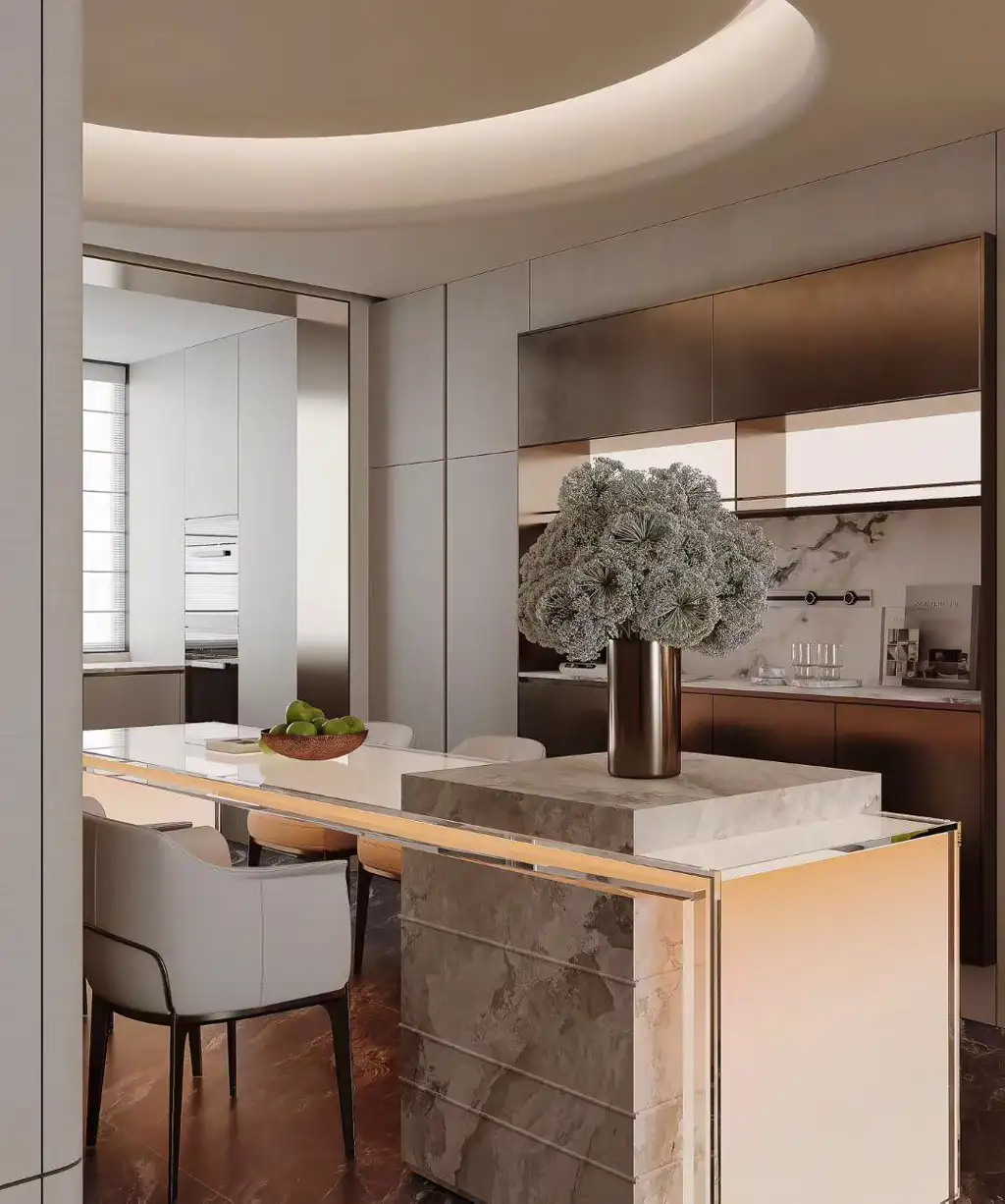 Light Luxury Interior Rendering 08, interior view 8