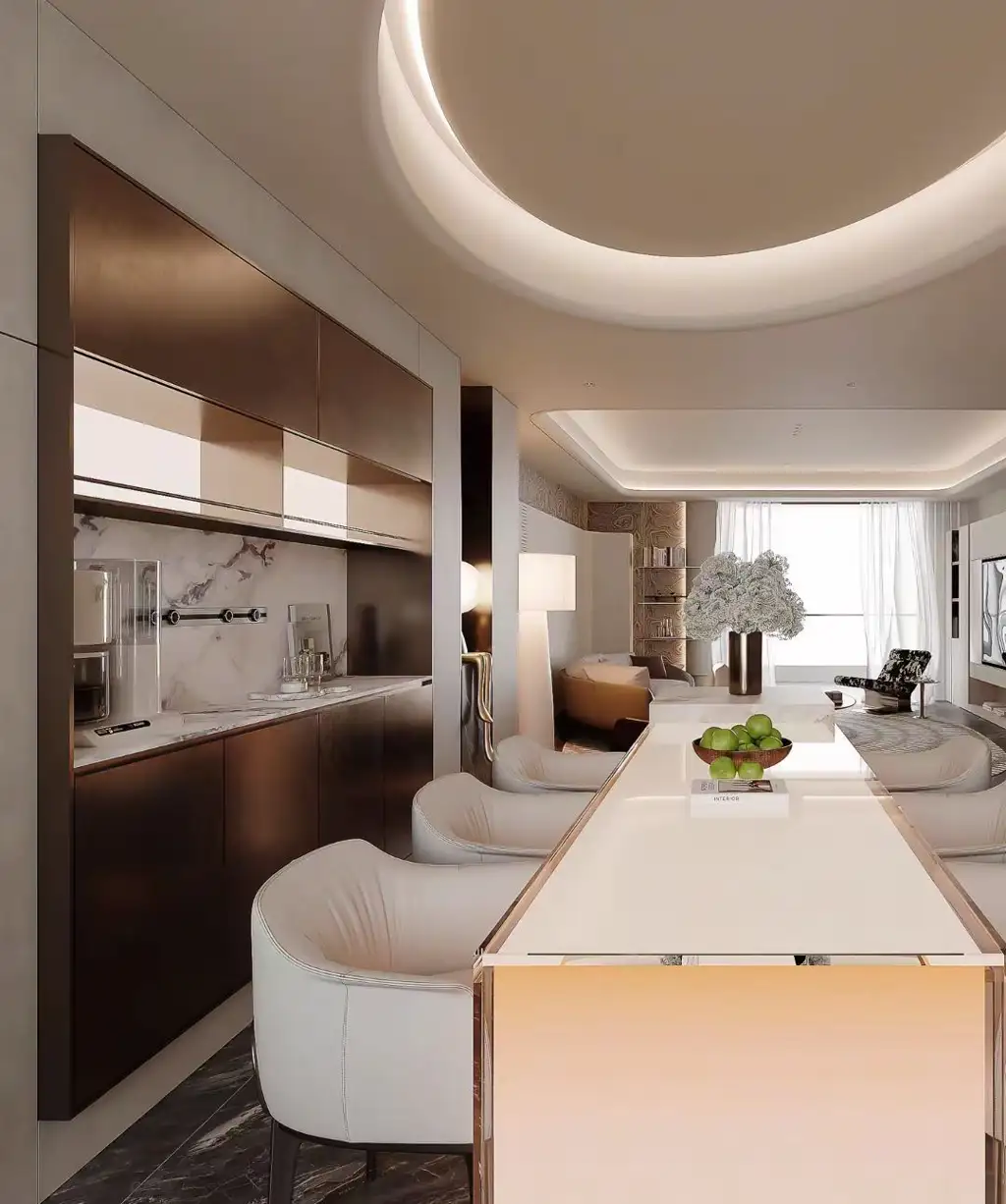 Light Luxury Interior Rendering 08, interior view 9