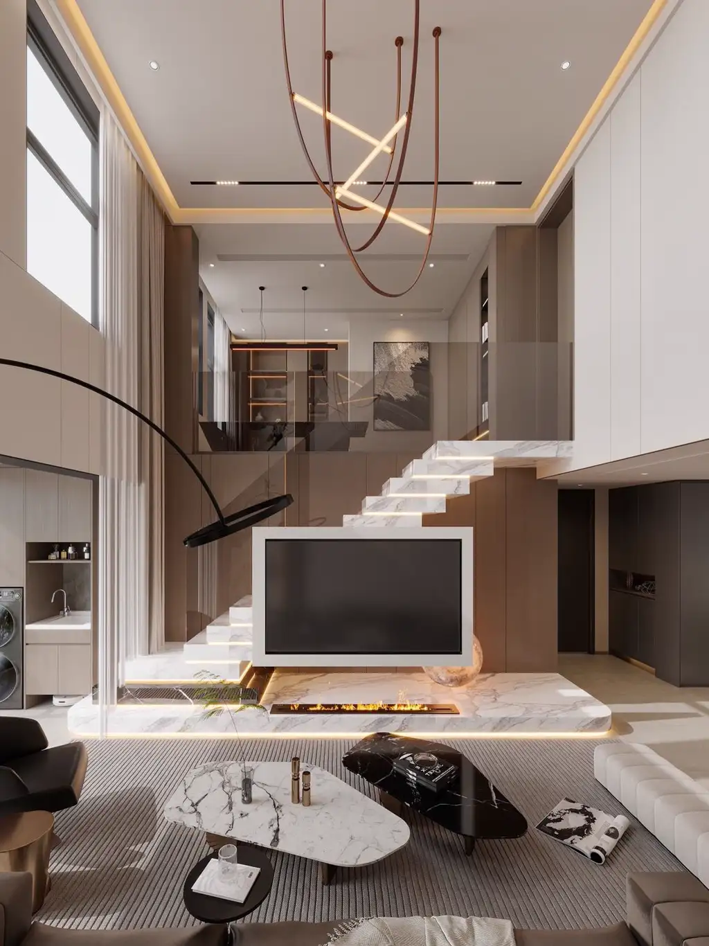 Light Luxury Full-home Rendering 02, interior view 2