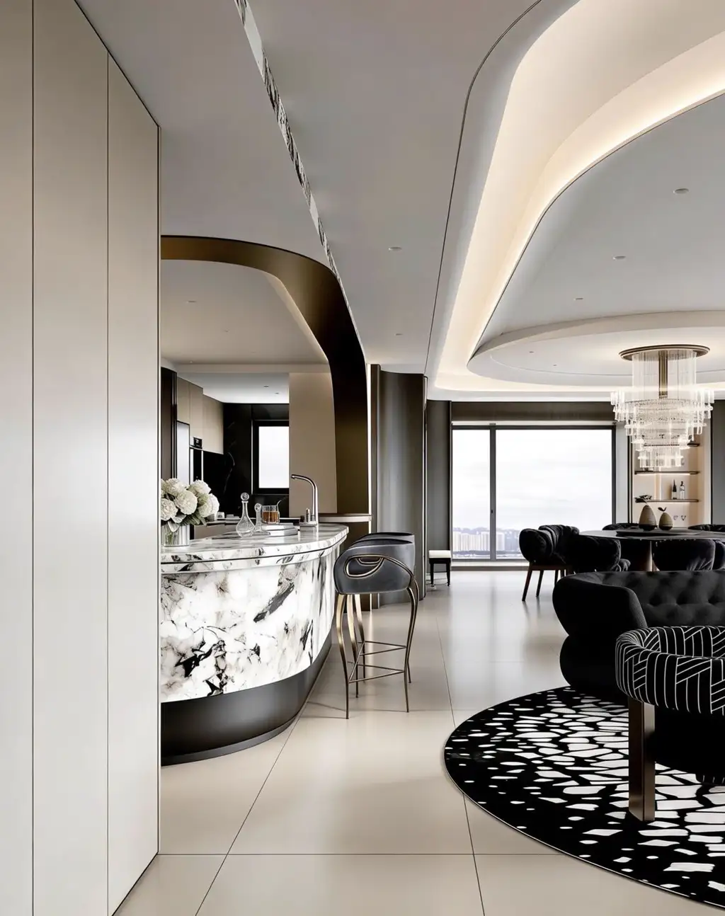 Light Luxury Full-home Rendering 03, interior view 1
