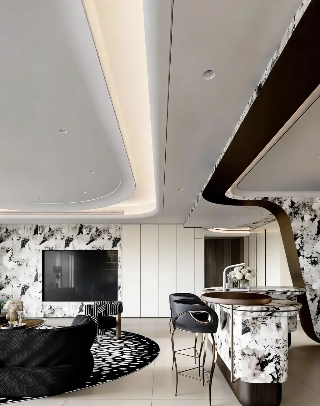 Light Luxury Full-home Rendering 03, interior view 2