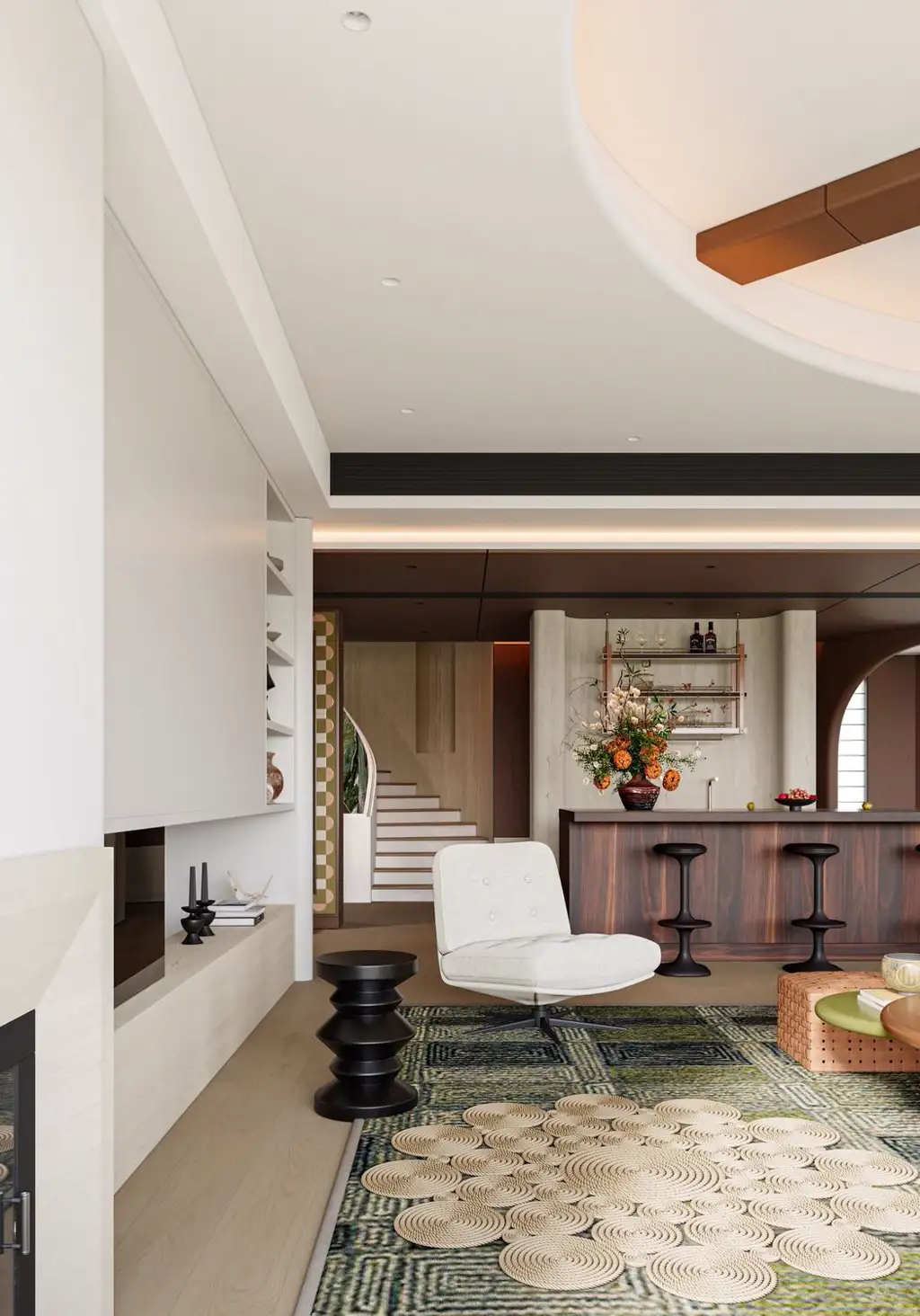 Light Luxury Interior Rendering 11, interior view 2