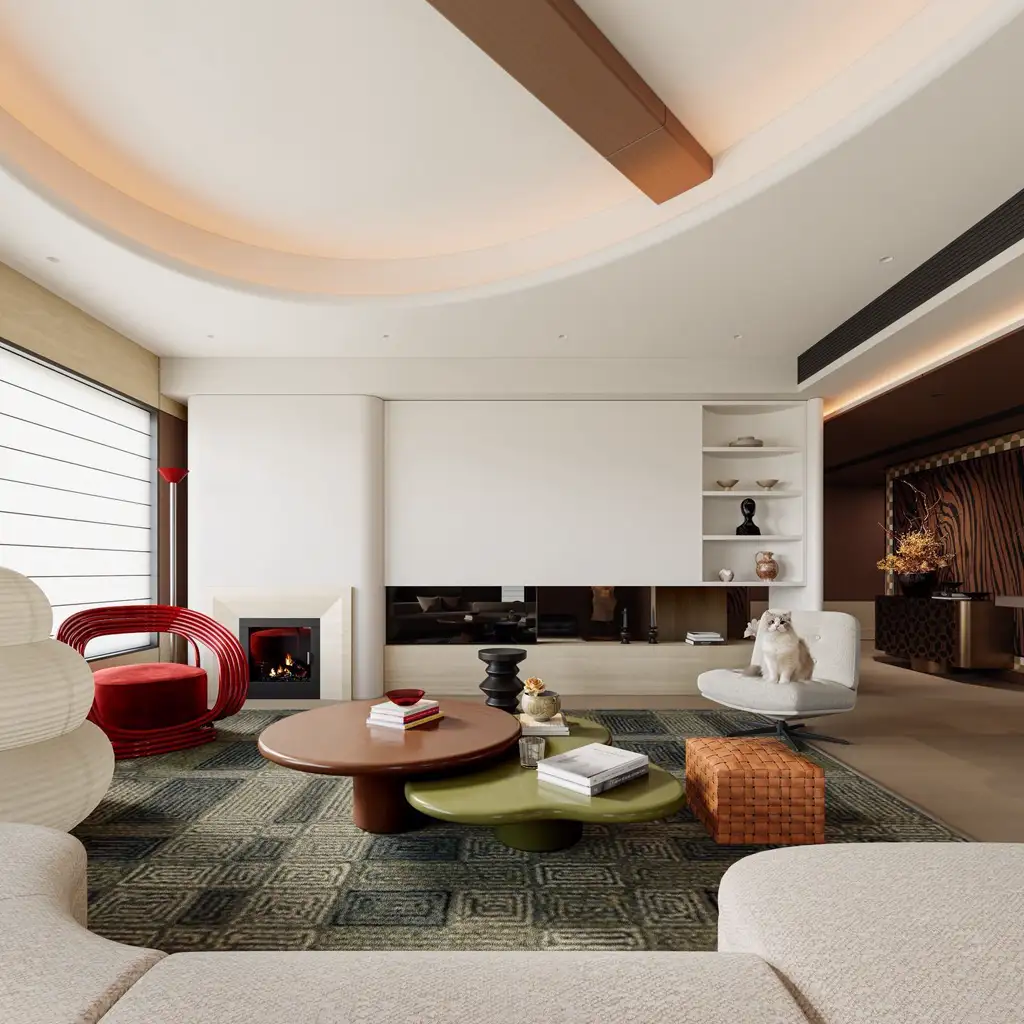 Light Luxury Interior Rendering 11, interior view 4