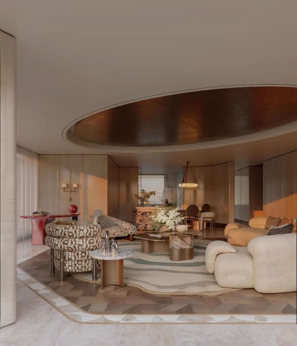 Light Luxury Interior Rendering 13, interior view 3