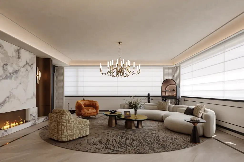 Light Luxury Interior Rendering 14, interior view 5