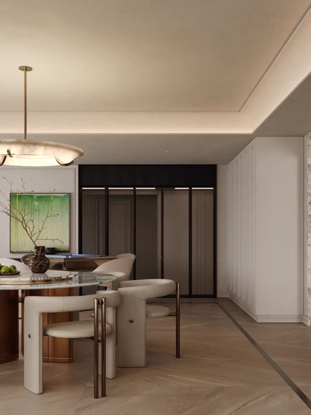 Light Luxury Interior Rendering 14, interior view 9