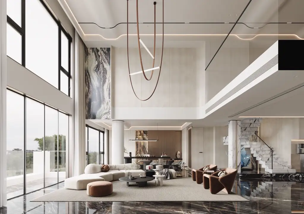 Light Luxury Full-home Rendering 05, interior view 1