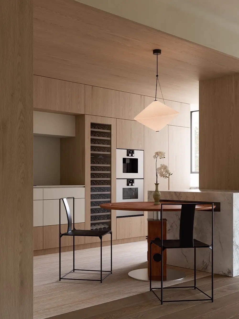 Natural Wood Interior Rendering 01, interior view 1