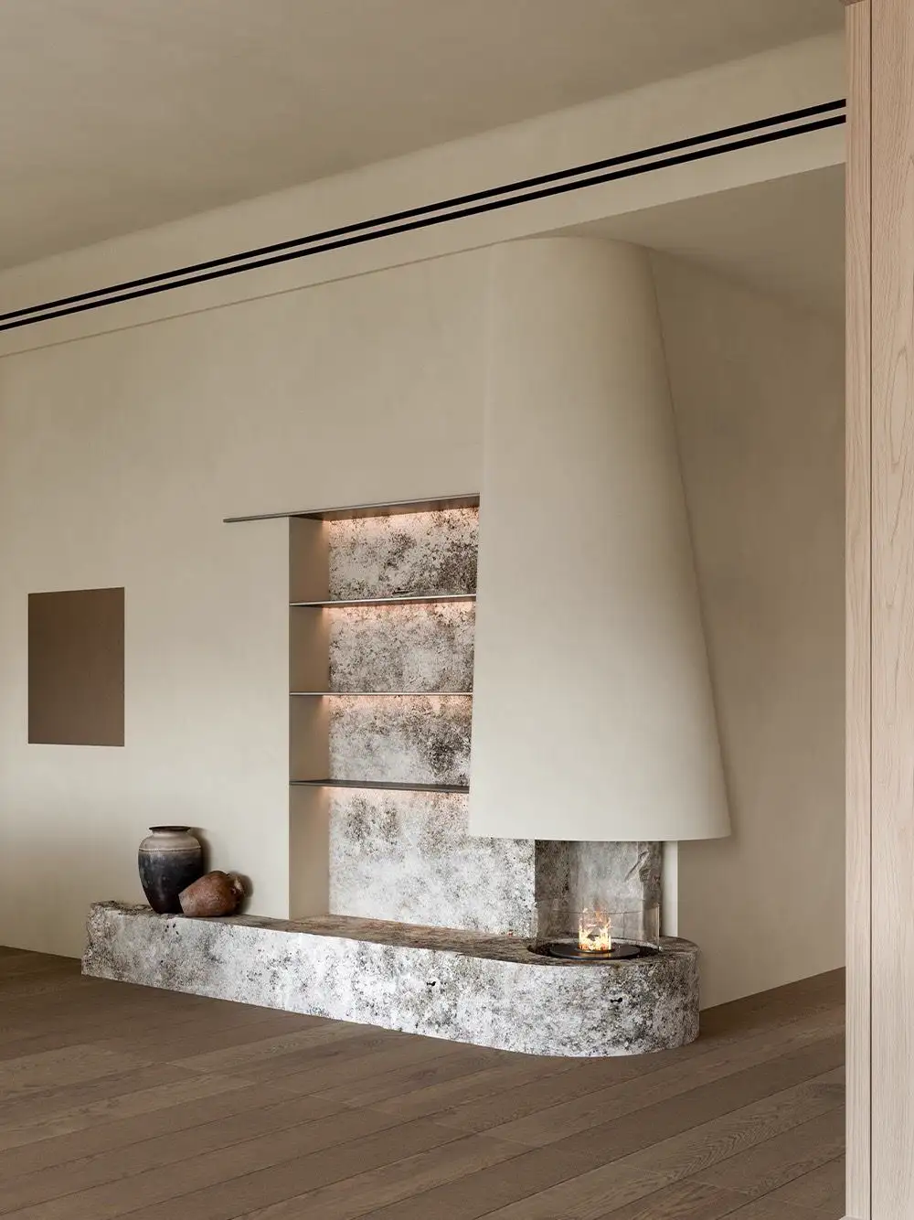 Natural Wood Interior Rendering 01, interior view 9